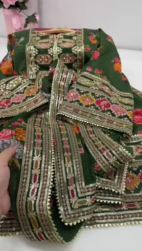 aneelas green dress Aneelas Chunri Lawn Dress Green LS 8021 – Areeba Trendz main image 0