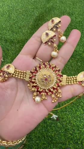 Rs 3500 Rajwari necklace set