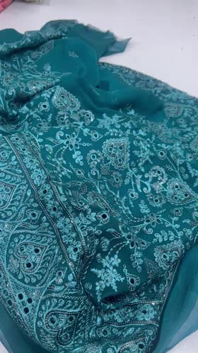 Rs 4800 Chiffon Emb shirt duppata