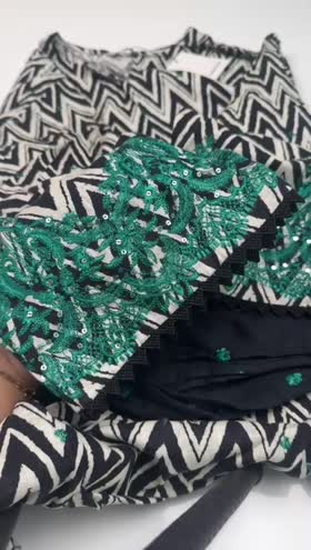 Rs 5600 Sapphire Stitched Shirt Duppata ~ LARGE