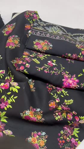 Rs 3300 Mausummery linen Printed 3pc(Begonia)