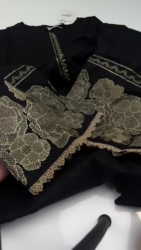 Rs 5050 Sapphire Stitched Shirt Trouser ~ SMALL