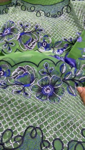 Rs 7990 Mahnur viscose Emb 3pc Emb chiffon duppata 3pc ( G 6)