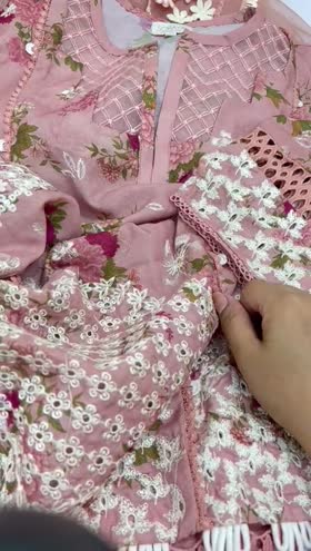 Rs 15500 Soraya stitched Emb 3pc organza emb duppata ( large)