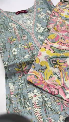 Rs 3800 Bin saeed stitched khaddar 3pc ~ XLARGE