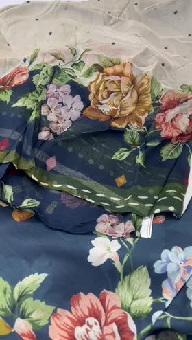 Rs 4000 lawn printed 3pc chiffon duppata