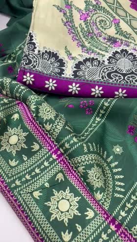 Rs 4800 Nureh Signature printed Marina wool shawl new launch 3pc ( SP 180)
