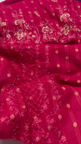 Rs 6595 Riwayat jacquard Emb 3pc Emb shawl