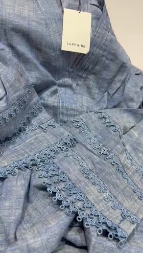 Rs 5650 sapphire stitched 2pc  ~ SMALL