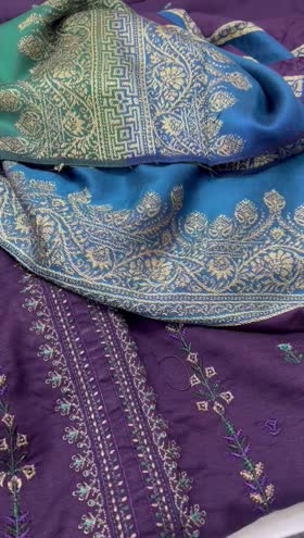 Rs 3800 linen jacquard 3pc