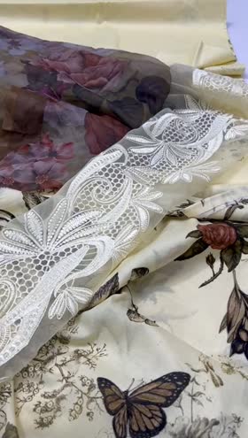 Rs 3950 Asifa nabel lawn Emb 3pc