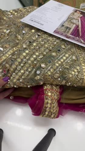 Rs 23500 Zarlish By Mohsin Naveed Ranjha [Nawab Sahiba] Wedding 3pc Retail 37900