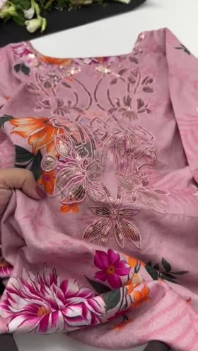 Rs 5500 Sahiba lawn stitched 3pc ~ [Chest 24] [Length 36] XLARGE