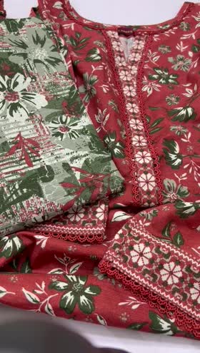 Rs 3800 Bin saeed stitched khaddar 3pc ~ LARGE