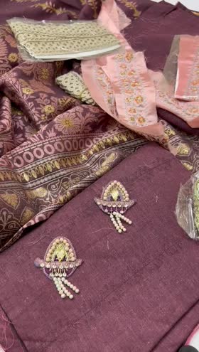 Rs 6800 mushq hemline jacquard Emb 3pc