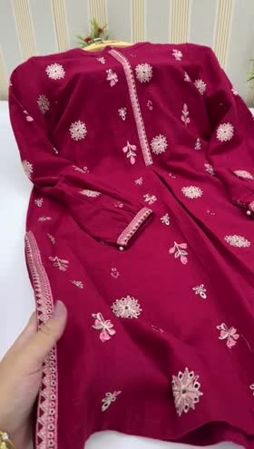 Rs 10500 Aneelas khadar stitched warm shawl 3 piece [Dispatch date 26th January ]   ~ [Chest 24] [Length 45] XXLARGE