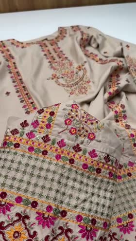 Rs 5500 Sahiba Dhanak Emb Shirt Trouser ~ [Chest 22] [Length 43] LARGE