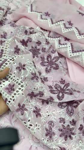 Rs 5150 Print kari Emb 3 pc chiffon suppers ( pk 14)