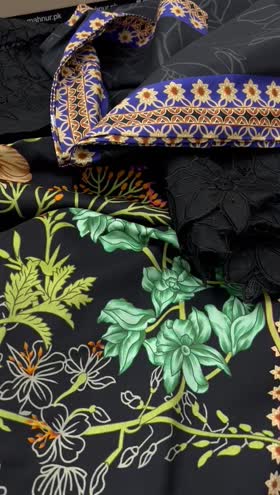 Rs 7990 Mahnur viscose Emb 3pc Emb chiffon duppata 3pc ( G 1]
