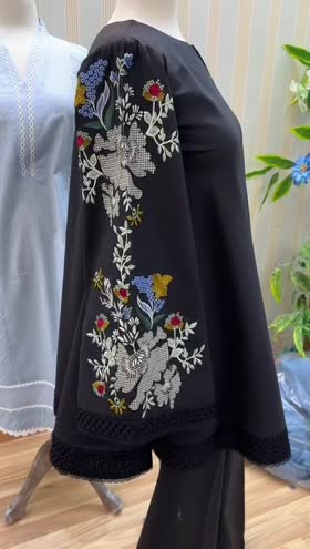 Rs 6500 Aneelas stylish stitched Emb 2 p. Pre booking ~ [CH 22] [L 32] LARGE