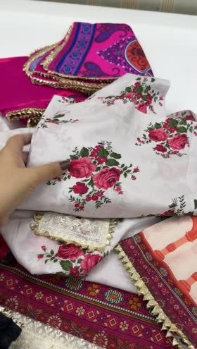 Rs 5250 Sahiba stitched lawn silk Duppata 3 p ~ [CH 23] [L 44] XLARGE