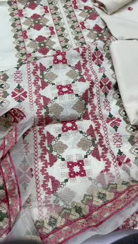 Rs 3600 Sapphire cotton karandi Emb 2pc