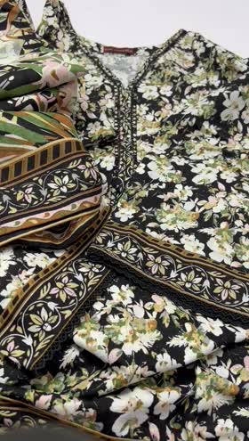 Rs 3800 Bin saeed stitched khaddar 3pc ~ LARGE