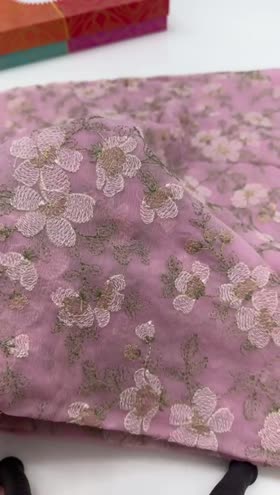 Rs 6800 Fragrant Chiffon heavy Emb Duppata [D-05] lawn 3pc