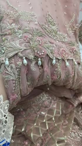 Rs 26500 Aneelas Bridal/ Wedding Stitched Net 3pc Maxi [BR-01] [Dispatch Date 5th July] ~ [Chest 22] [Length 50] LARGE