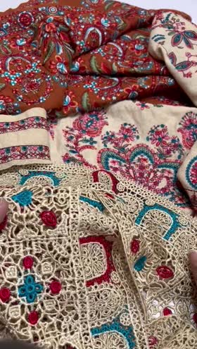 Rs 19900 Hussain Rehar karandi Emb 3pc new launch ( RIVA]