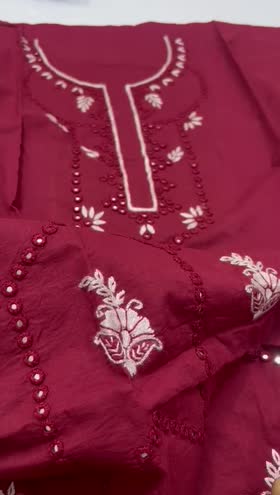 Rs 7300 Lawn hand made Emb 2pc