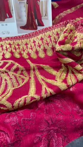 Rs 6950 Dastan peech leather Emb 3pc warm jacquard shawl [ DS 5 ]