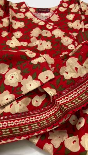Rs 4750 Bn saeed khaddar stitched frock 3pc [MEDIUM]