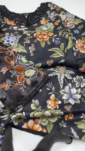 Rs 5250 Sahiba lawn Emb stitched 3pc ~ [Chest 24] [Length 40] XLARGE