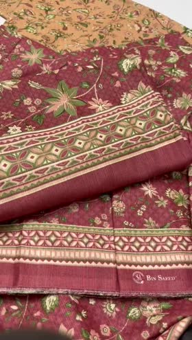 Rs 3050 Bin saeed khaddar printed 3pc
