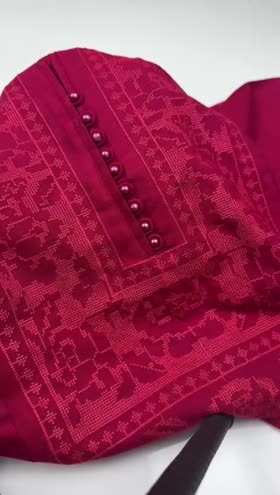 Rs 4500 Sahiba Winter Dhanak Emb Shirt Trouser [Dispatch Time 2 Months] ~ [Chest 21] [Length 36] MEDIUM