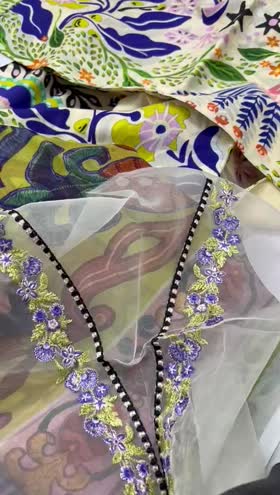 Rs 4800 hemline by Mushq lawn Emb 3 piece. Outlet stock