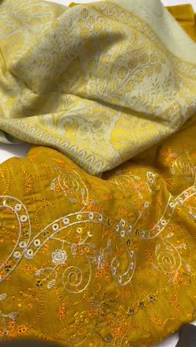 Rs 3950 winter jacquard Emb 3pc warm Shawl