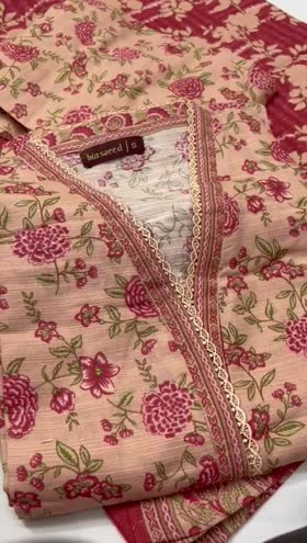 Rs 3800 Bin saeed stitched khaddar 3pc [LARGE]