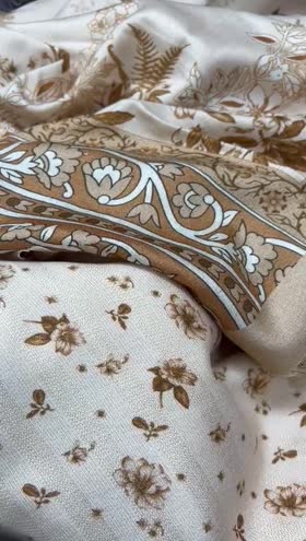 Rs 5150 Tehzeeb Zari leather peech wool shawl 3pc ( TL 453 )