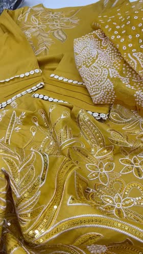 Rs 5850 Sahiba’s stitched Emb 3 pc ~ [CH 21] [L 44] MEDIUM