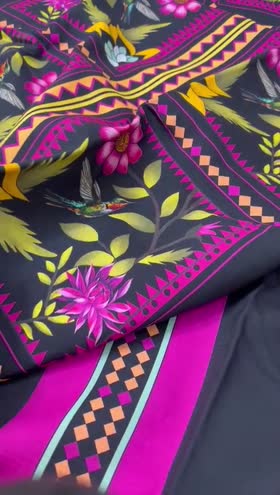 Rs 2300 Rainbow Doria linen same printed 2pc