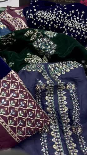 Rs 14500 Nureh Maya velvet luxury new launch  ( NW 109)
