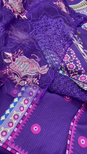 Rs 7450 Parishay viscose Emb 3pc chiffon  emb duppata new launch ( IW 8)