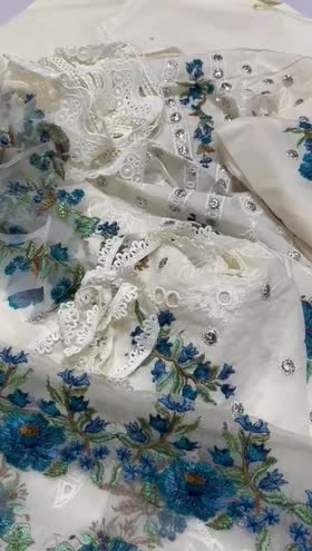 Rs 5500 Aneela’s lawn unstitched Emb 2pc