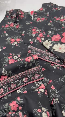 Rs 3800 Bin saeed Khaddar stitched 3pc ~ LARGE – Aneelas Collection