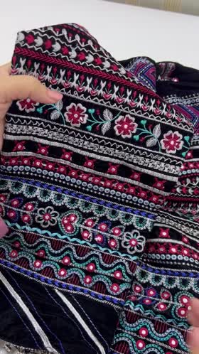 Rs 9500 Aneelas velvet heavy heavy Emb stitched 2 p [PRE BOOKING][CH23  L42]XLARGE