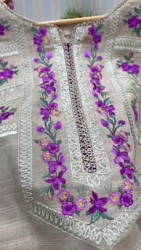 Rs 7500 Aneelas khadar stitched shirt and shalwar [Dispatch month 30th October ] ~ [Chest 23] [Length 45] XLARGE