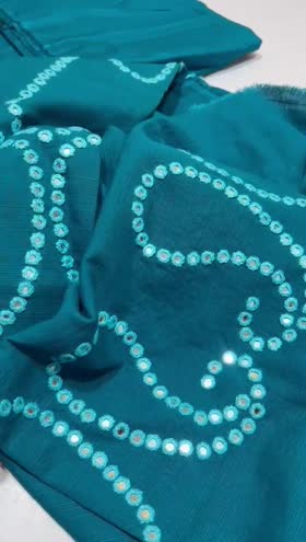 Rs 6500 Khaddar Hand made Emb mirror work 2pc