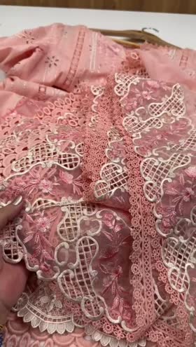 Rs 15500 Aneelas Stitched Lawn Emb Heavy Chiffon Emb Duppata 3pc [LUX-24] [Dispatch Time 2 Months] ~ [Chest 21] [Length 49] MEDIUM (Shoot Length)